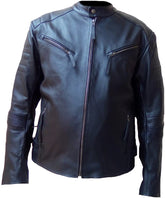 Classyak Men's Fashion Real Leather Biker Jacket